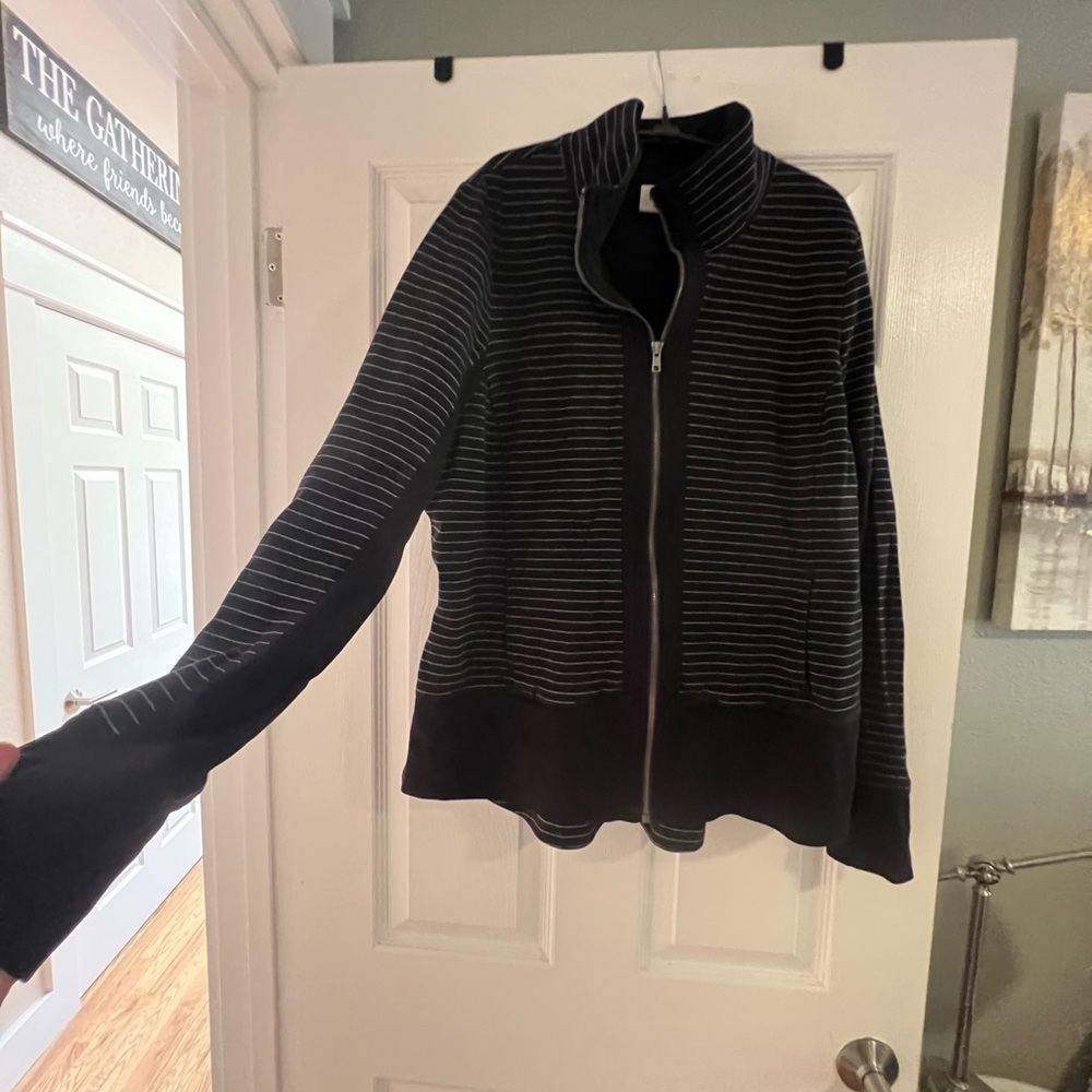 CAbi Black Zip-Up Jacket